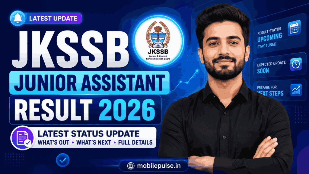JKSSB Junior Assistant Result Date 2026: Latest Status Update