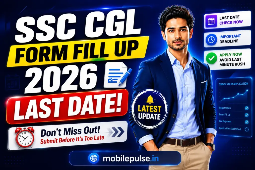 SSC CGL Form Fill Up 2026 Last Date | Application Form Correction Date