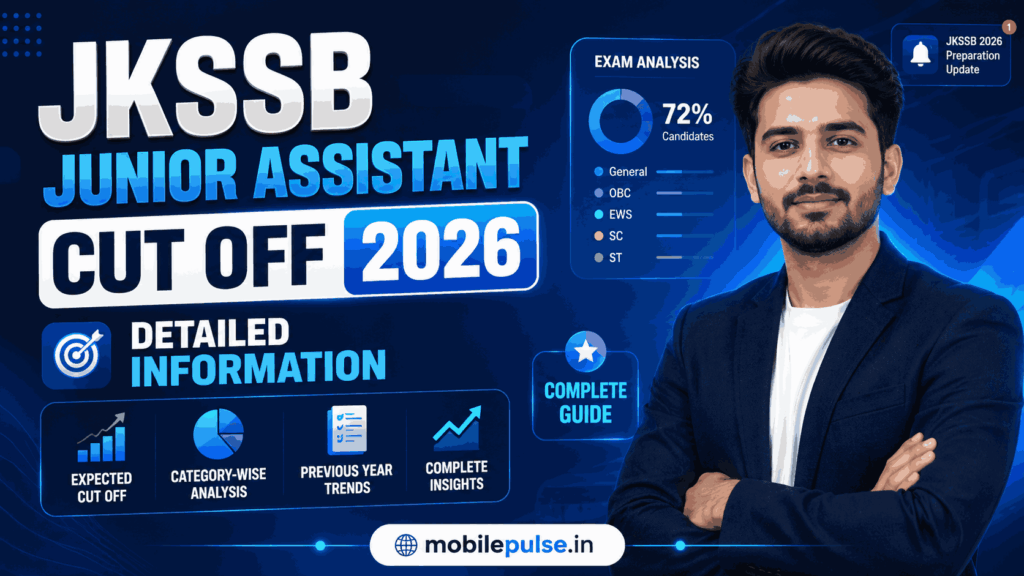 JKSSB Junior Assistant Cut Off 2026: Detailed Information