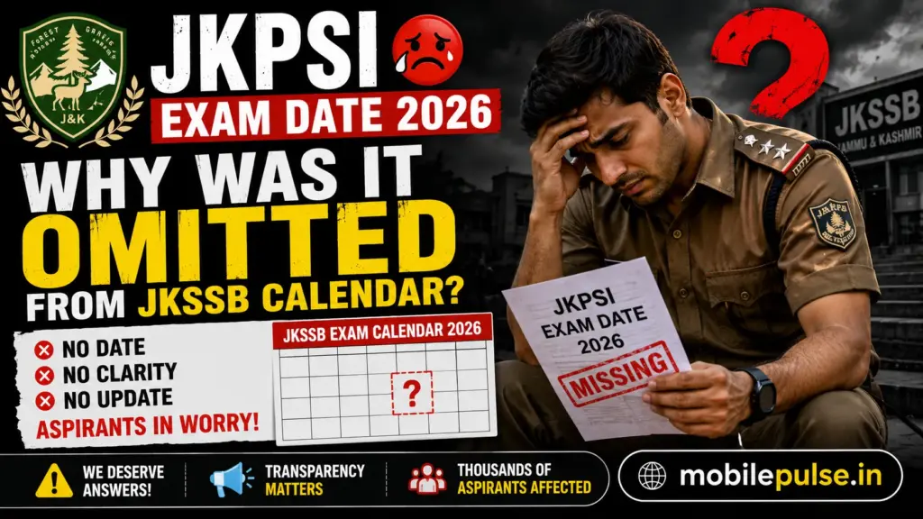 JKPSI Exam Date 2026