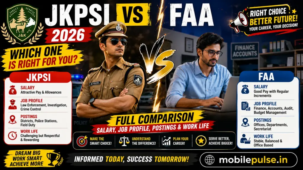 JKPSI vs FAA 2026: Salary, Job Profile, Postings & Work Life